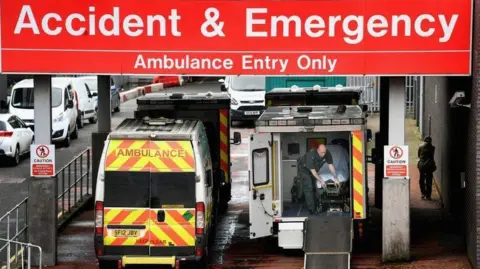 Getty Images Paramedics at A&E